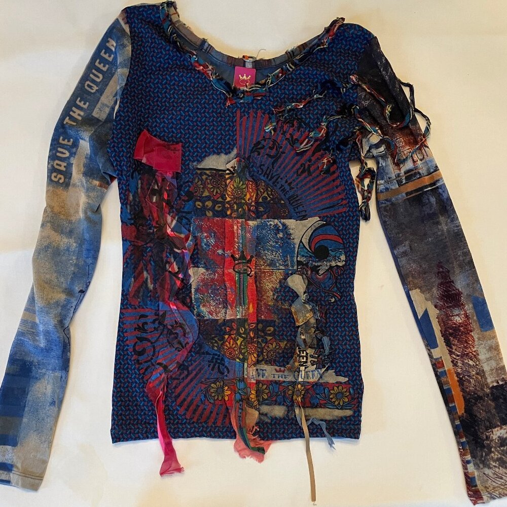 Save the Queen Mesh Blouse, Large